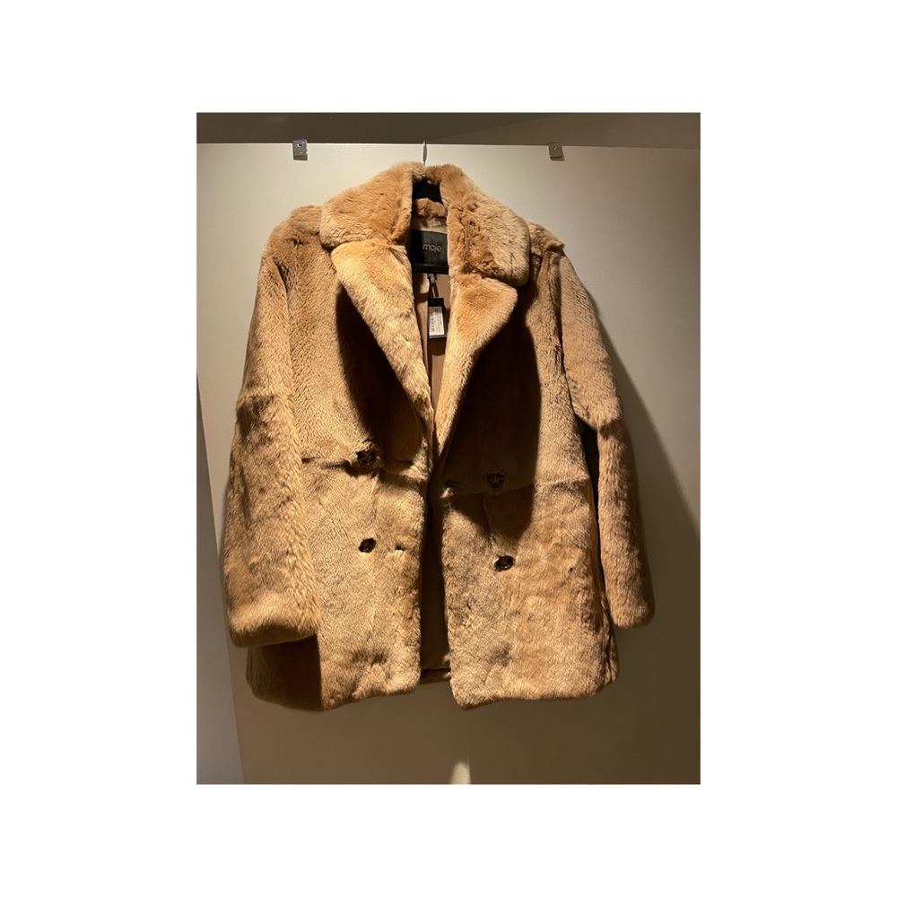 Maje brown fur coat